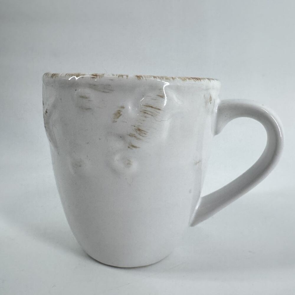 NANTUCKET HOME PORCELAIN COFFEE MUG White Seashell Ocean Pattern